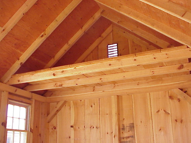 Classic Shed Options: Lofts &amp; Shelving - Storage Shed Kits New England