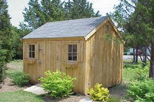 Even pitch or gable roof post and beam sheds